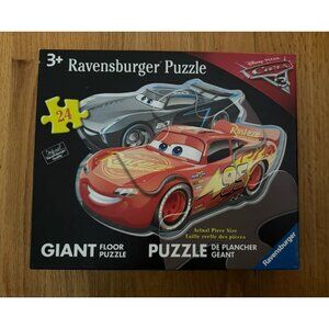 Ravensburger DISNEY Cars Shaped 24-Piece Giant Floor Jigsaw Puzzle - Complete!